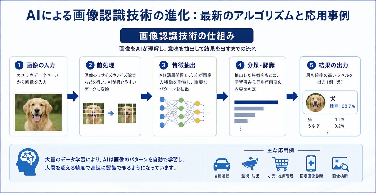 AIによる画像認識技術の進化:最新のアルゴリズムと応用事例 - 画像認識技術の仕組み