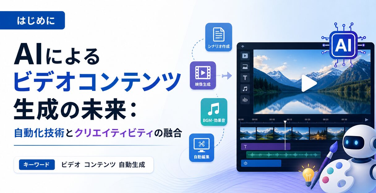 AIによるビデオコンテンツ生成の未来：自動化技術とクリエイティビティの融合 - はじめに