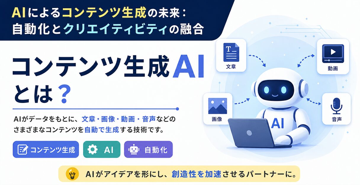 AIによるコンテンツ生成の未来：自動化とクリエイティビティの融合 - コンテンツ生成AIとは？