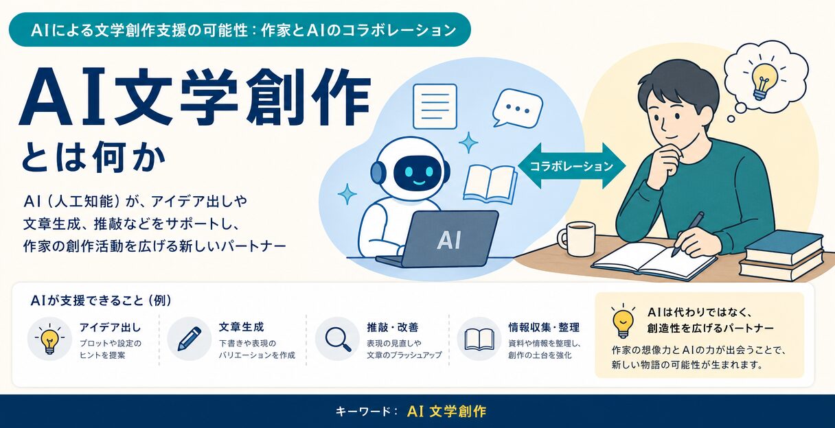 AIによる文学創作支援の可能性:作家とAIのコラボレーション - AI文学創作とは何か