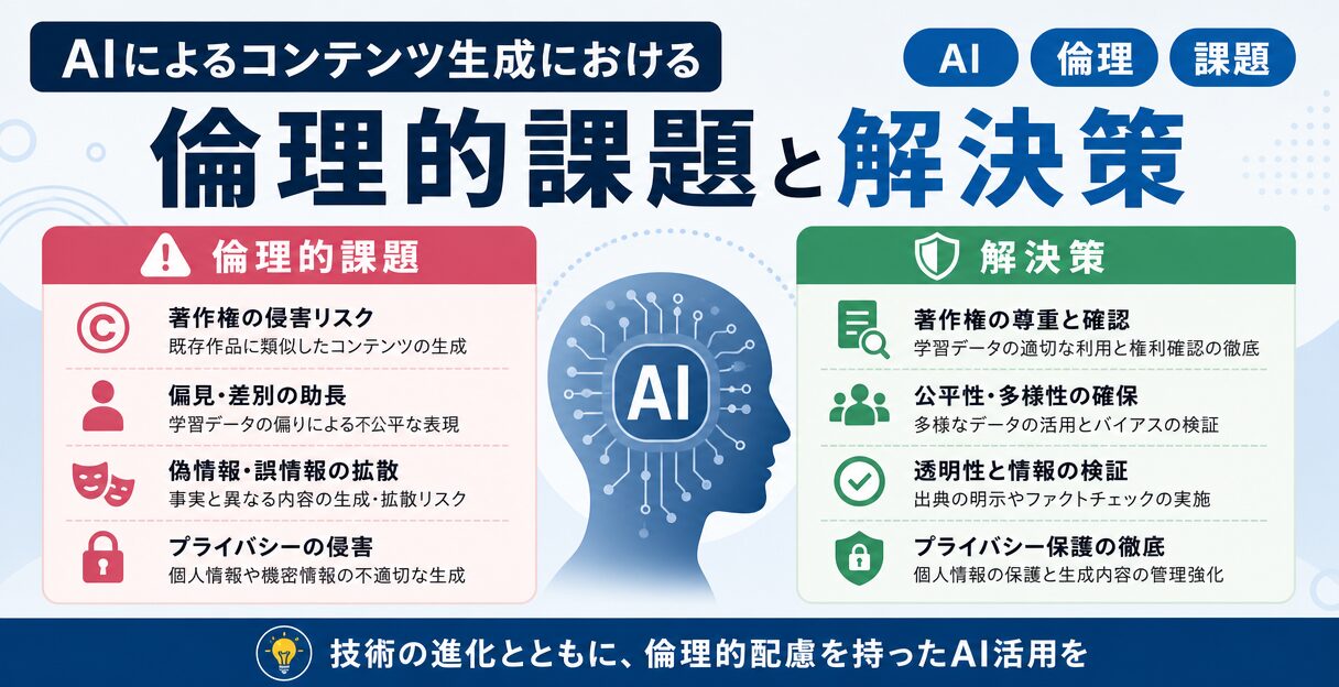 AIによるコンテンツ生成における倫理的課題と解決策 - AIによるコンテンツ生成における倫理的課題と解決策