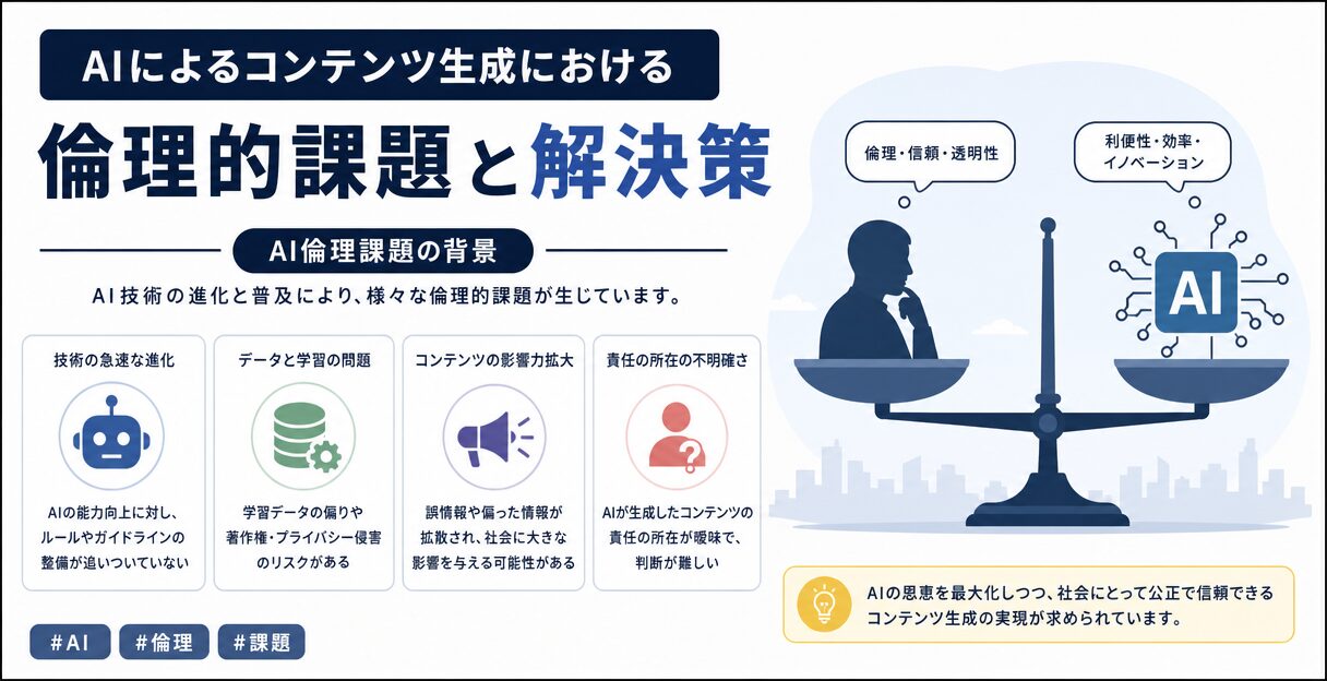 AIによるコンテンツ生成における倫理的課題と解決策 - AI倫理課題の背景